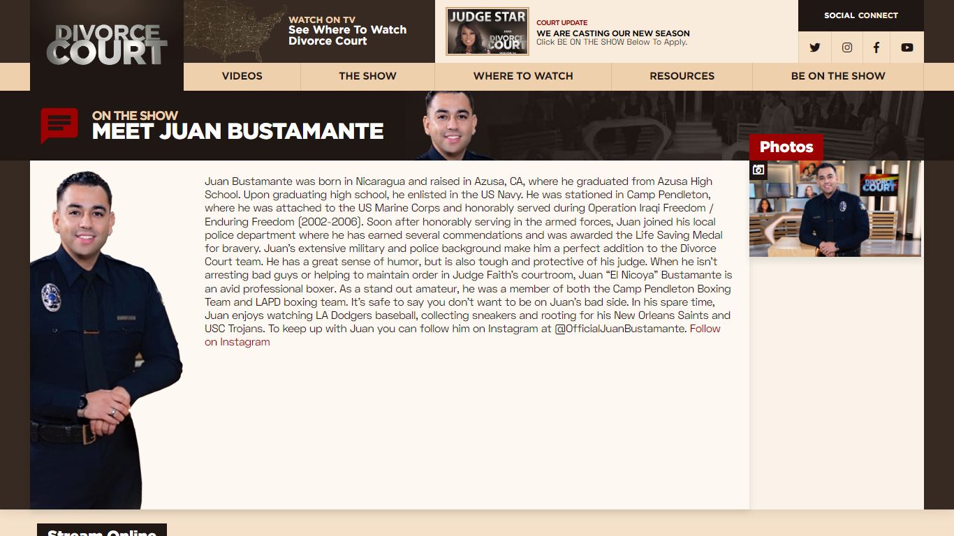 Meet Juan Bustamante | Divorce Court